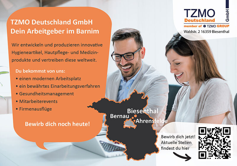 TZMO in Biesenthal sucht Mitarbeiter, Berlin-Buch